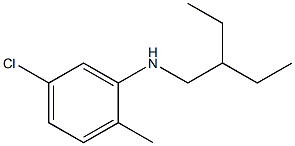 5-chloro-N-(2-ethylbutyl)-2-methylaniline Struktur