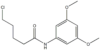 5-chloro-N-(3,5-dimethoxyphenyl)pentanamide Struktur