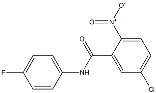 5-chloro-N-(4-fluorophenyl)-2-nitrobenzamide Struktur