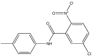 5-chloro-N-(4-methylphenyl)-2-nitrobenzamide Struktur