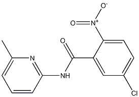 5-chloro-N-(6-methylpyridin-2-yl)-2-nitrobenzamide Struktur