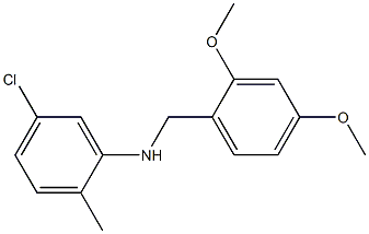 5-chloro-N-[(2,4-dimethoxyphenyl)methyl]-2-methylaniline Struktur