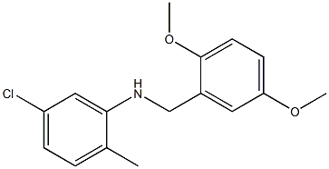 5-chloro-N-[(2,5-dimethoxyphenyl)methyl]-2-methylaniline Struktur