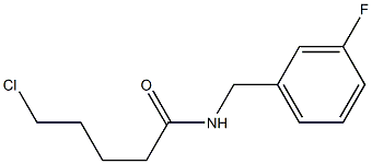 5-chloro-N-[(3-fluorophenyl)methyl]pentanamide Struktur