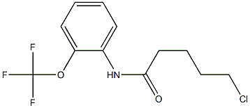 5-chloro-N-[2-(trifluoromethoxy)phenyl]pentanamide Struktur