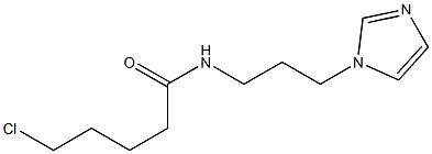 5-chloro-N-[3-(1H-imidazol-1-yl)propyl]pentanamide Struktur