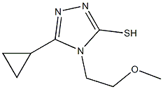 5-cyclopropyl-4-(2-methoxyethyl)-4H-1,2,4-triazole-3-thiol Struktur