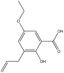 5-ethoxy-2-hydroxy-3-(prop-2-en-1-yl)benzoic acid Struktur