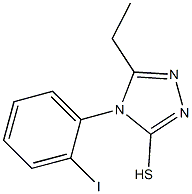 5-ethyl-4-(2-iodophenyl)-4H-1,2,4-triazole-3-thiol Struktur