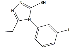 5-ethyl-4-(3-iodophenyl)-4H-1,2,4-triazole-3-thiol Struktur