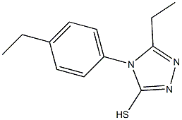 5-ethyl-4-(4-ethylphenyl)-4H-1,2,4-triazole-3-thiol Struktur