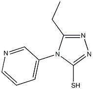 5-ethyl-4-(pyridin-3-yl)-4H-1,2,4-triazole-3-thiol Struktur