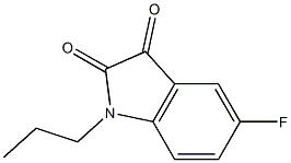 5-fluoro-1-propyl-2,3-dihydro-1H-indole-2,3-dione Struktur