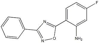 5-fluoro-2-(3-phenyl-1,2,4-oxadiazol-5-yl)aniline Struktur