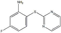 5-fluoro-2-(pyrimidin-2-ylsulfanyl)aniline Struktur