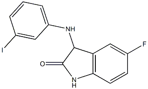 5-fluoro-3-[(3-iodophenyl)amino]-2,3-dihydro-1H-indol-2-one Struktur