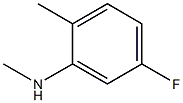 5-fluoro-N,2-dimethylaniline Struktur