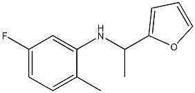 5-fluoro-N-[1-(furan-2-yl)ethyl]-2-methylaniline Struktur