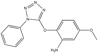 5-methoxy-2-[(1-phenyl-1H-tetrazol-5-yl)oxy]aniline Struktur