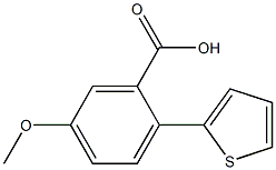 5-methoxy-2-thien-2-ylbenzoic acid Struktur