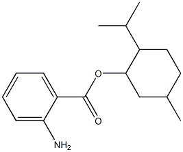 5-methyl-2-(propan-2-yl)cyclohexyl 2-aminobenzoate Struktur