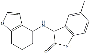 5-methyl-3-(4,5,6,7-tetrahydro-1-benzofuran-4-ylamino)-2,3-dihydro-1H-indol-2-one Struktur