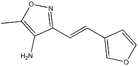 5-methyl-3-[(E)-2-tetrahydrofuran-3-ylvinyl]isoxazol-4-amine Struktur