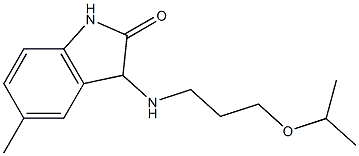 5-methyl-3-{[3-(propan-2-yloxy)propyl]amino}-2,3-dihydro-1H-indol-2-one Struktur