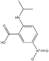 5-nitro-2-(propan-2-ylamino)benzoic acid Struktur