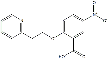 5-nitro-2-[2-(pyridin-2-yl)ethoxy]benzoic acid Struktur