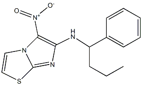 5-nitro-N-(1-phenylbutyl)imidazo[2,1-b][1,3]thiazol-6-amine Struktur