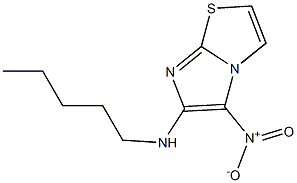 5-nitro-N-pentylimidazo[2,1-b][1,3]thiazol-6-amine Struktur