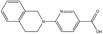 6-(1,2,3,4-tetrahydroisoquinolin-2-yl)pyridine-3-carboxylic acid Struktur