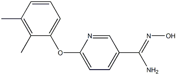 6-(2,3-dimethylphenoxy)-N'-hydroxypyridine-3-carboximidamide Struktur