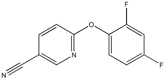 6-(2,4-difluorophenoxy)nicotinonitrile Struktur