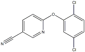 6-(2,5-dichlorophenoxy)pyridine-3-carbonitrile Struktur