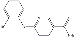 6-(2-bromophenoxy)nicotinamide Struktur