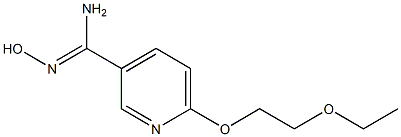 6-(2-ethoxyethoxy)-N'-hydroxypyridine-3-carboximidamide Struktur