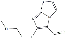 6-(2-methoxyethoxy)imidazo[2,1-b][1,3]thiazole-5-carbaldehyde Struktur