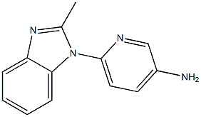 6-(2-methyl-1H-1,3-benzodiazol-1-yl)pyridin-3-amine Struktur