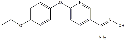 6-(4-ethoxyphenoxy)-N'-hydroxypyridine-3-carboximidamide Struktur