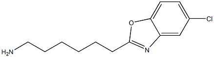 6-(5-chloro-1,3-benzoxazol-2-yl)hexan-1-amine Struktur