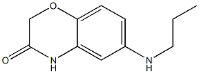 6-(propylamino)-3,4-dihydro-2H-1,4-benzoxazin-3-one Struktur