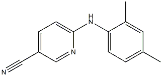 6-[(2,4-dimethylphenyl)amino]pyridine-3-carbonitrile Struktur