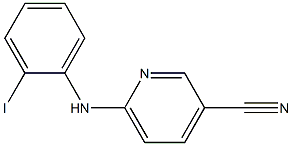 6-[(2-iodophenyl)amino]pyridine-3-carbonitrile Struktur