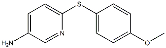 6-[(4-methoxyphenyl)sulfanyl]pyridin-3-amine Struktur