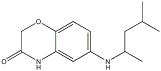 6-[(4-methylpentan-2-yl)amino]-3,4-dihydro-2H-1,4-benzoxazin-3-one Struktur