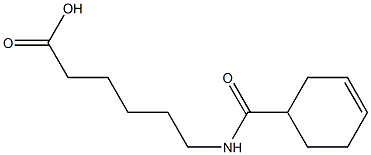 6-[(cyclohex-3-en-1-ylcarbonyl)amino]hexanoic acid Struktur