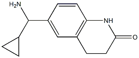 6-[amino(cyclopropyl)methyl]-1,2,3,4-tetrahydroquinolin-2-one Struktur