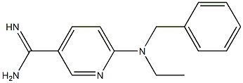 6-[benzyl(ethyl)amino]pyridine-3-carboximidamide Struktur